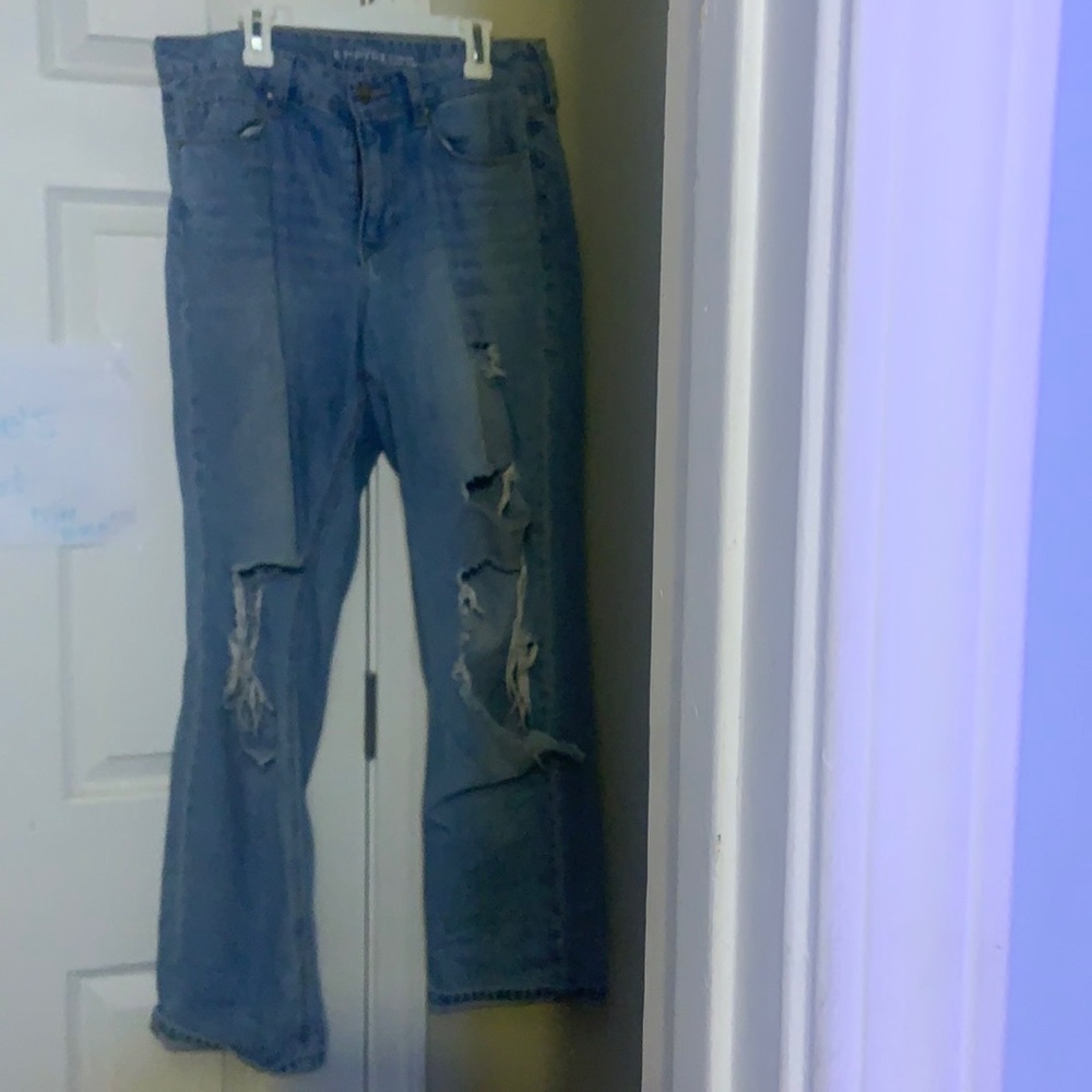 Light blue dad jeans